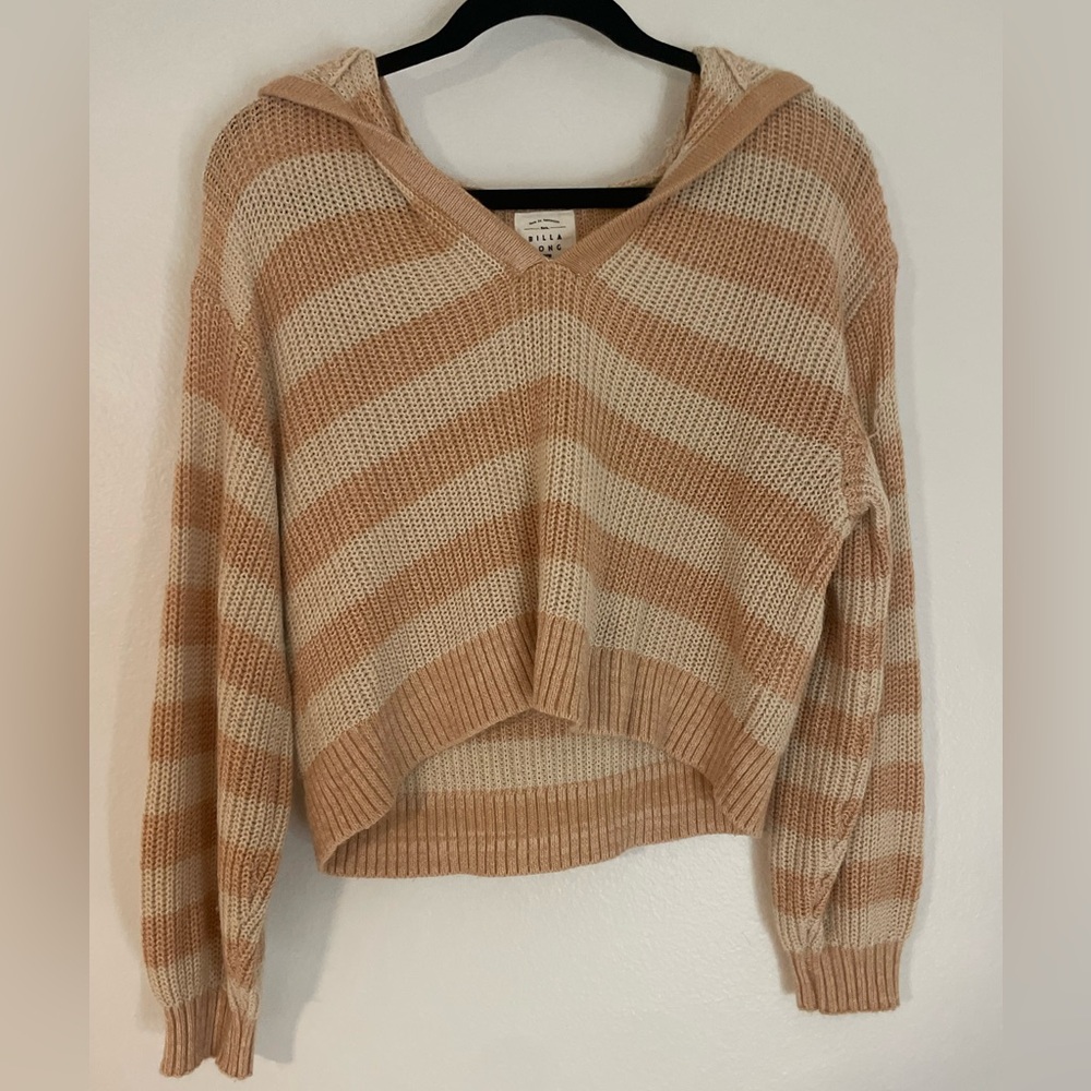 Billabong striped hooded sweater